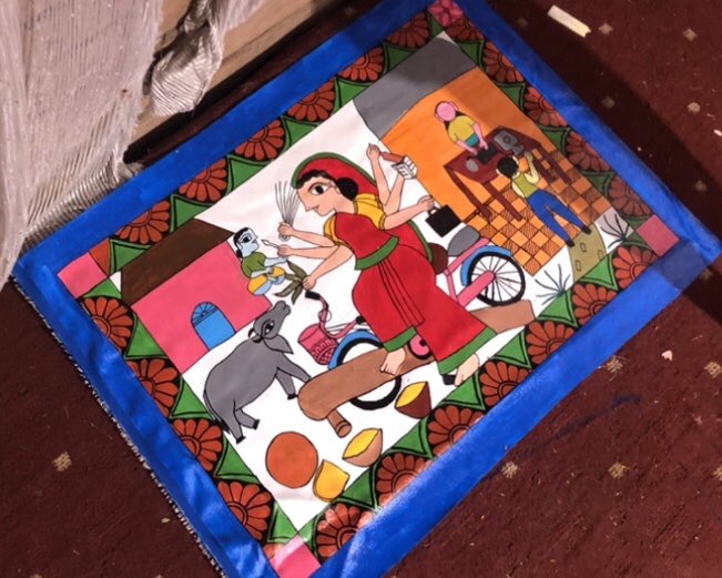 DrMoncrieffe's tweet photo. Super to see our cycling journey Mithila arts research, education knowledge exchange occurring between Nepali women generations and leadership for teaching young men @DrMoncrieffe #ubuntucyclingstyle👊🏾@nubnepal @ChasteUwihoreye 🇬🇧🇳🇵🇷🇼 cross-cultural excellence in full effect🙏🏾❤️ https://t.co/lHmHCxdRxp