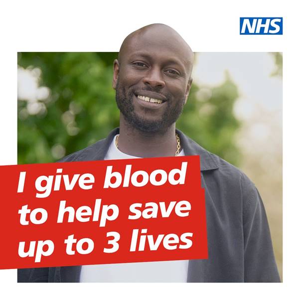 It’s National Blood Week! In 1️⃣ hour, you could help save up to 3️⃣ lives. If you're the #GivingType join the thousands of people giving blood every day. Book now at blood.co.uk

@givebloodnhs #GivingType #GiveBlood
