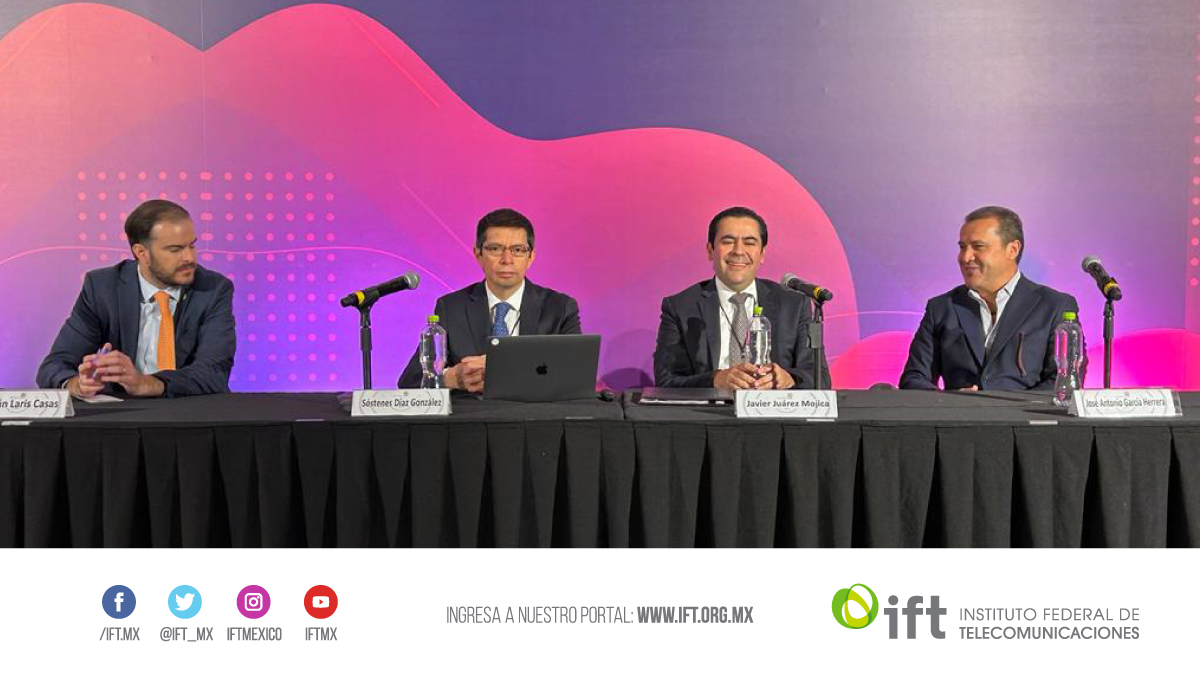 IFT_MX's tweet photo. El Comisionado del @IFT_MX,  @juarezmojica ofreció la conferencia “Gestión e innovación en la radiodifusión”, en la 96° Convención Nacional de la @cirtmx , en la que destacó las acciones de simplificación regulatoria y los trámites electrónicos que implementó el #IFT. https://t.co/3iCQcMXLpj