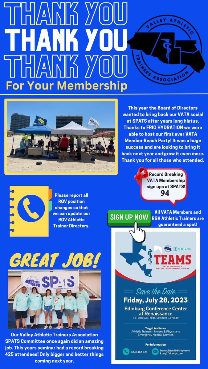 June VATA Newsletter is here! Thank you to all those who signed up for their VATA Membership! You can sign up for TEAMS here: form.jotform.com/23152463444715…