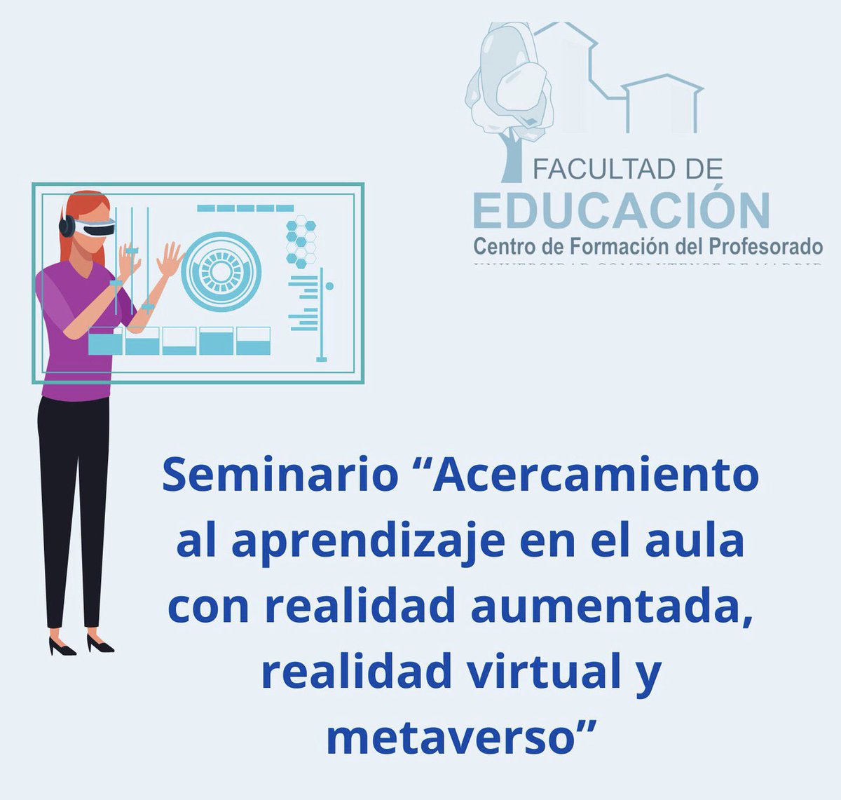 FernandoBoillos's tweet photo. Hoy he tenido la suerte de impartir para el profesorado de @ucm_educacion un seminario sobre “Acercamiento al aprendizaje con Realidad Aumentada, Realidad Virtual y Metaverso” en su Hiperaula 🔝

@ftsaez @imgende @flipped_primary @aburgaya @educa360_EdTech @bodyplanetAR @nolo14 https://t.co/IOtBveJjq5