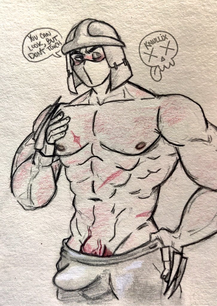 knullix's tweet photo. I was bound to draw him at one point 🤭🤭
☠︎
<< Shredder >>
#tmnt #shredder #orokusaki #nsfw #r34 #nsfwart https://t.co/Nf2baLzKJt