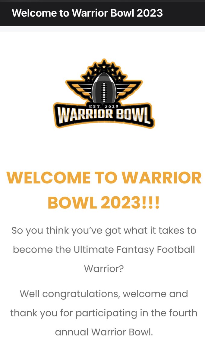 STOKED!
Happy to be apart of #WB2023
Coming for that Ship!
#FantasyFootball