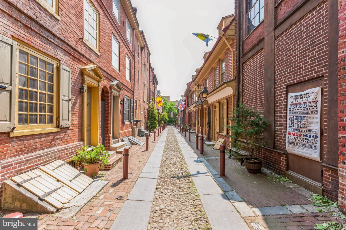 Philadelphia, 

Here’s a townhouse on a cobblestone alley that was built in the 20s, the 1720s!!! (1728 to be exact!!)

The street, Elfreth’s alley is known as “America’s oldest residential street” and dates back to 1703???

Currently listed for $499,900