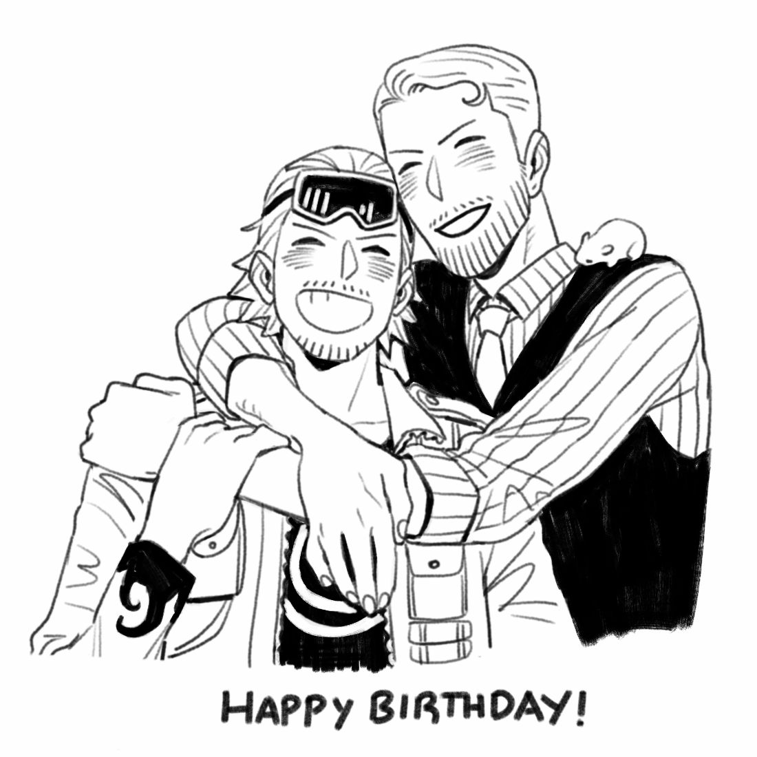 @tyarint 遅れてしまいましたが、素敵なものを描きたかったので!ちゃあさん、お誕生日おめでとうございます!いいお誕生日になるといいですね! 😆💕 