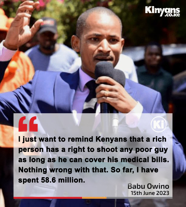 I agree with Babu Owino. DJ Evolve is a few millions away from getting justice. If @ODPP_KE is happy, Kenyans are puppy.