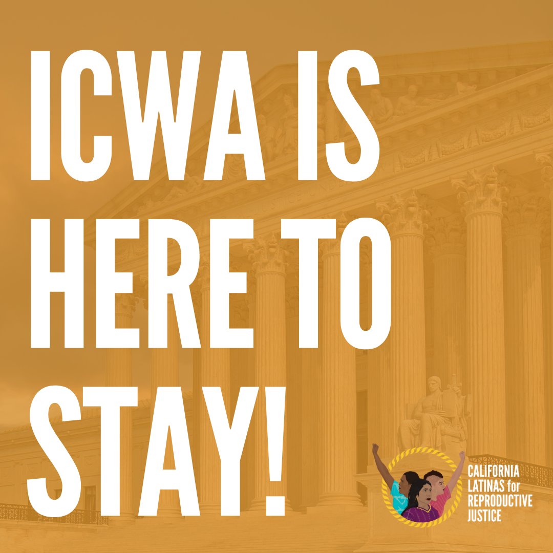 BREAKING NEWS: SCOTUS upholds the Indian Child Welfare Act (ICWA), a monumental piece of federal legislation that protects Reproductive Justice for Native peoples nations by affirming the right to parent their children in their own communities! 📣