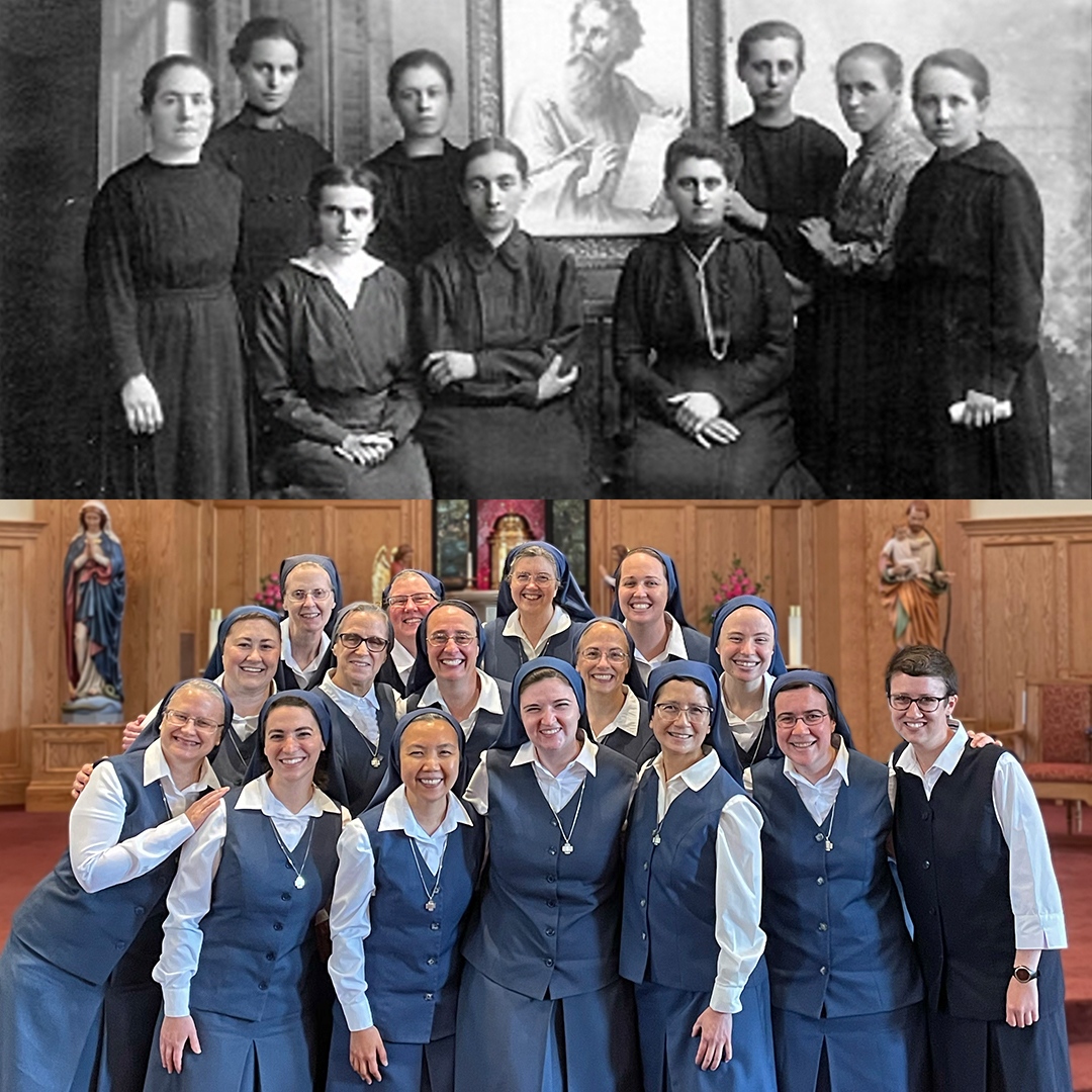 Today we celebrate our 108th birthday!⁣⁣
⁣
In 1915, Bl. James Alberione and Ven. Mother Thecla Merlo, began the Daughters of St. Paul. ⁣⁣A century later, we're still here!