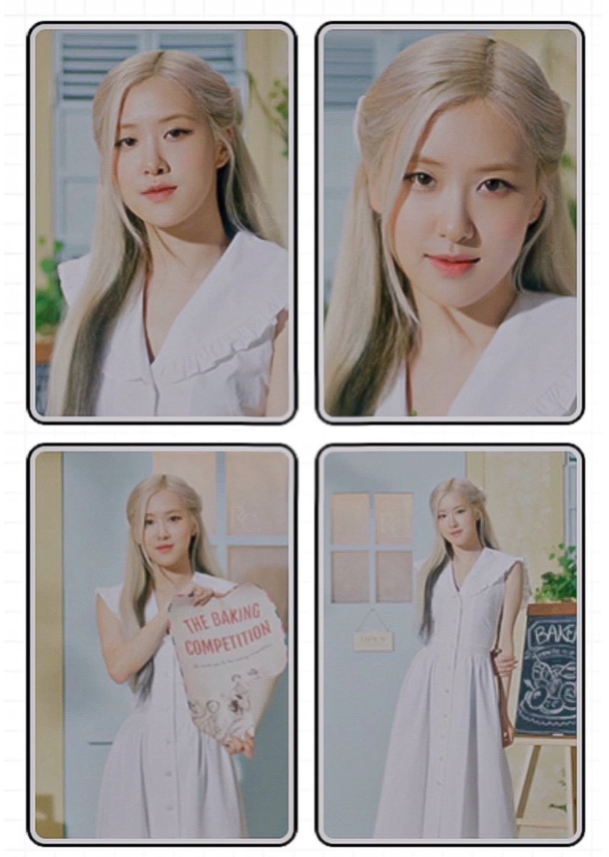 ROSÉ’S 💗 on Twitter "RT roses_chipmunk Bakery Rosé cards on BPTG! 🤍 ROSÉ 로제"
