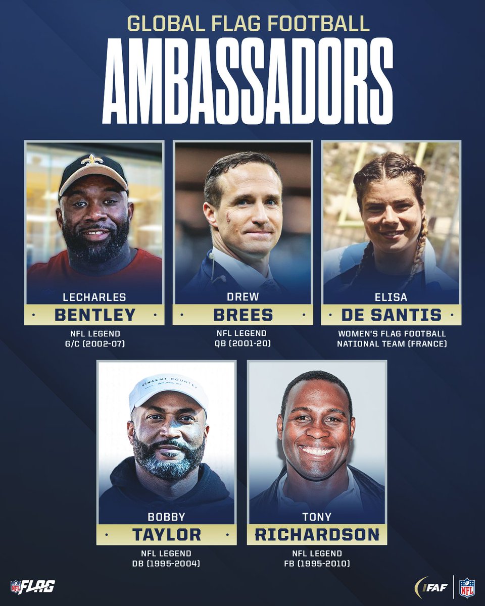 <a href="/Nausicaadell82/">Nausicaa Dell'Orto</a> <a href="/NFL/">NFL</a> <a href="/IFAFMedia/">Int’l Fed of American Football</a> A12) At the <a href="/NFL/">NFL</a>, we’re working hand-in-hand with <a href="/IFAFMedia/">Int’l Fed of American Football</a> to drive the global development of flag football. <a href="/RCXsports/">RCX Sports</a> has also done an amazing job accelerating and scaling <a href="/NFLFLAG/">NFL FLAG</a> domestically. #FlagFootballChat

We also teamed up to launch the Global Flag Football