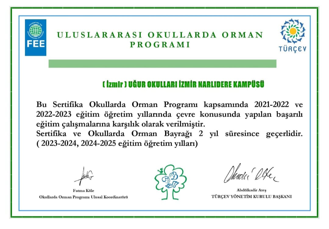 UONarlidere's tweet photo. Ana sınıfı kadememiz, Okullarda Orman Programı kapsamında hazırlamış oldukları projelerini 2 yıl boyunca başarılı bir şekilde yürüterek, projenin kabulü ile Okullarda Orman bayrağı almaya hak kazanmıştır. Öğrencilerimizi ve emeği geçen öğretmenlerimizi tebrik ederiz.🌳💜👏🏻 https://t.co/UqAO5sDEyR
