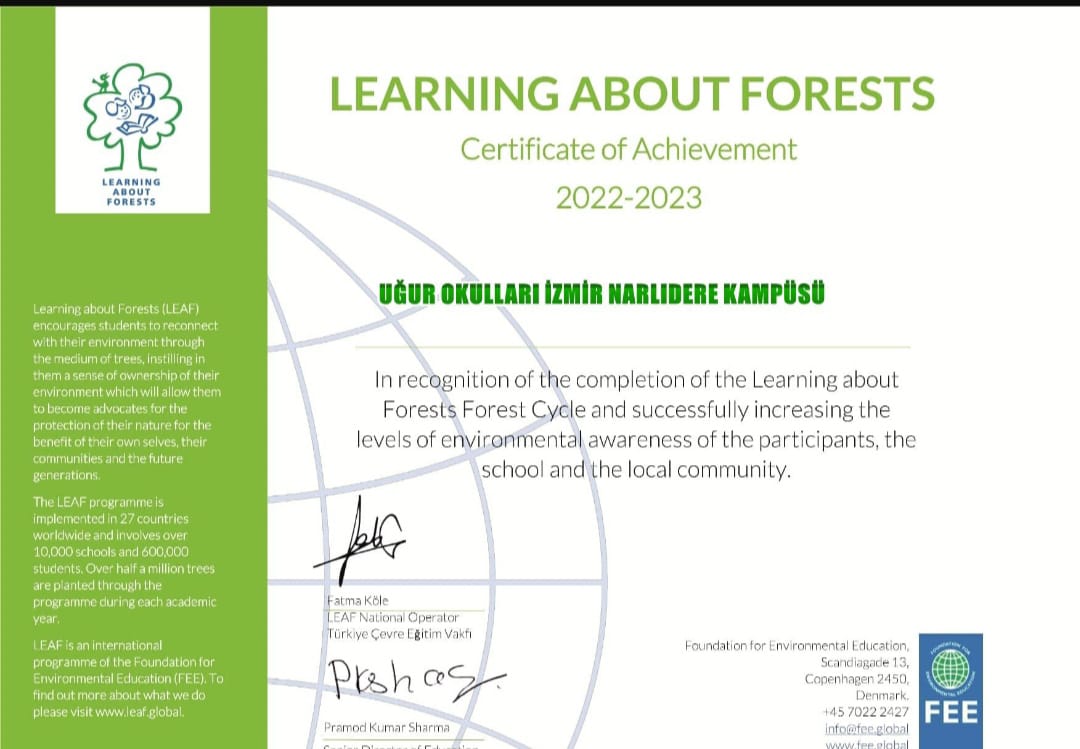 Ana sınıfı kadememiz, Okullarda Orman Programı kapsamında hazırlamış oldukları projelerini 2 yıl boyunca başarılı bir şekilde yürüterek, projenin kabulü ile Okullarda Orman bayrağı almaya hak kazanmıştır. Öğrencilerimizi ve emeği geçen öğretmenlerimizi tebrik ederiz.🌳💜👏🏻