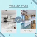 This or That! Kitchen Edition!

👍 If you like 'This'. 
💗 If you prefer 'That'.
#thisorthat #homegoals #dreamhome #homeinspo #popofcolor #allwhitekitchen #justrealestatethings #kitchengoals