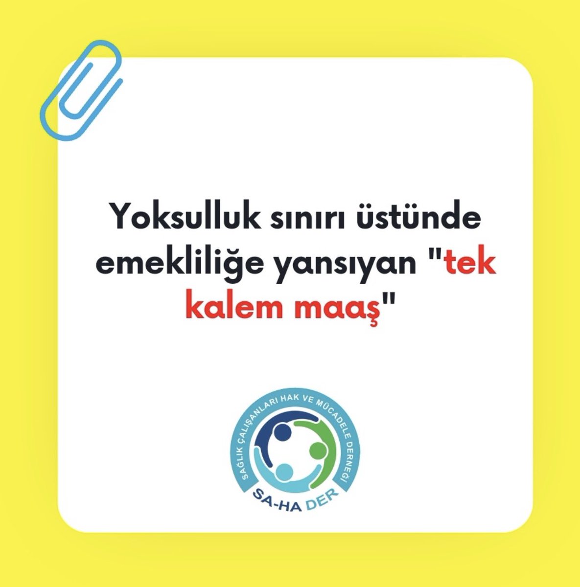 SaHaDernegi's tweet photo. Yıllardır yinelediğimiz yoksulluk sınırı üzerinde emekliliğimize yansıyan tek kalem maaşı tekrar talep ediyor ve hatırlatıyoruz
👇👇👇
Yoksulluk Sınırı 32.000₺
Ortalama Memur Maaşı 13.000₺
 #MemurHakkınıAlamıyor https://t.co/1Jo3G6h057