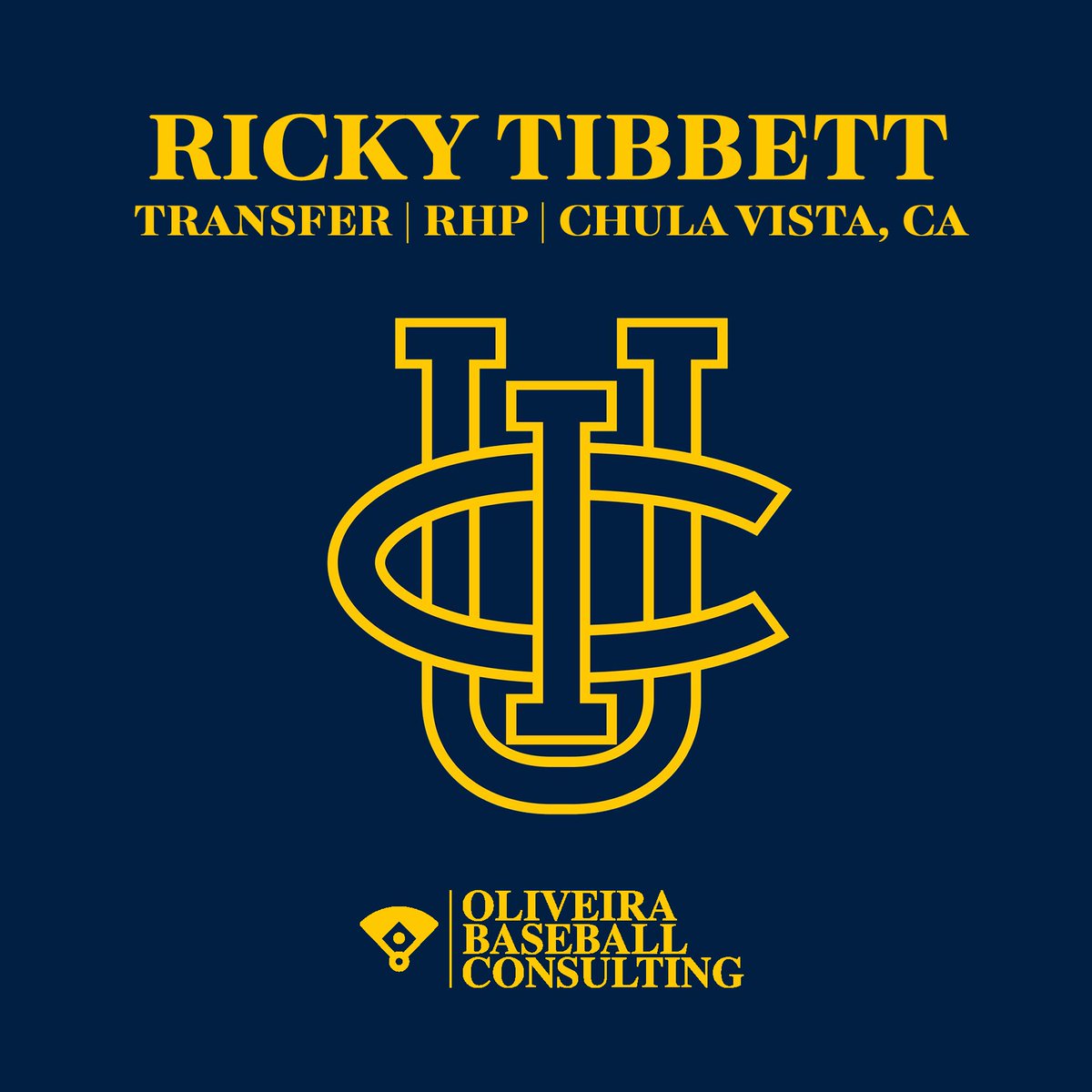 Congrats to Ricky Tibbett on his commitment to the University of California, Irvine. The Anteaters picked up one of the more experienced arms in the country as a grad transfer. Pumped for him & his family #UCI #BigWest #EatersGottaEat #RipEm #TogetherWeZot #Committed #OBC