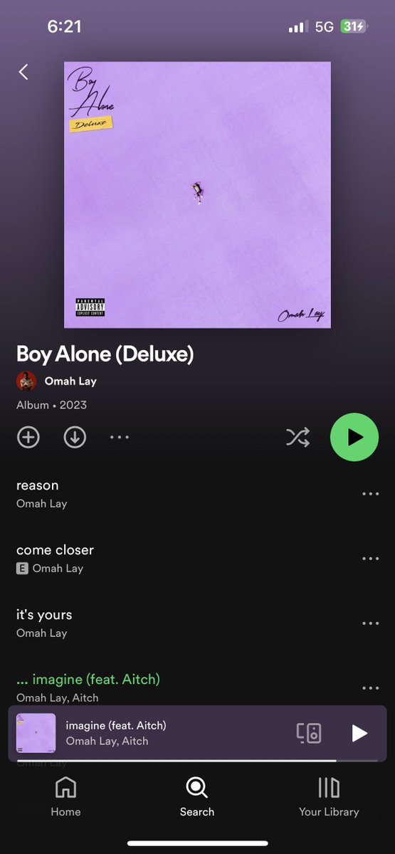 Boy Alone deluxe out Now.