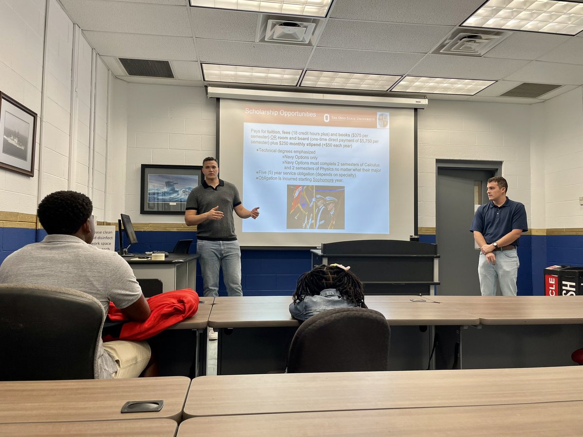 First college site visit at Ohio State. Thanks Major Morgan, LT Spencer, ENS Joe Pallante, ENS Nolan Buck and ENS Calston McKenzie for the amazing tour.
