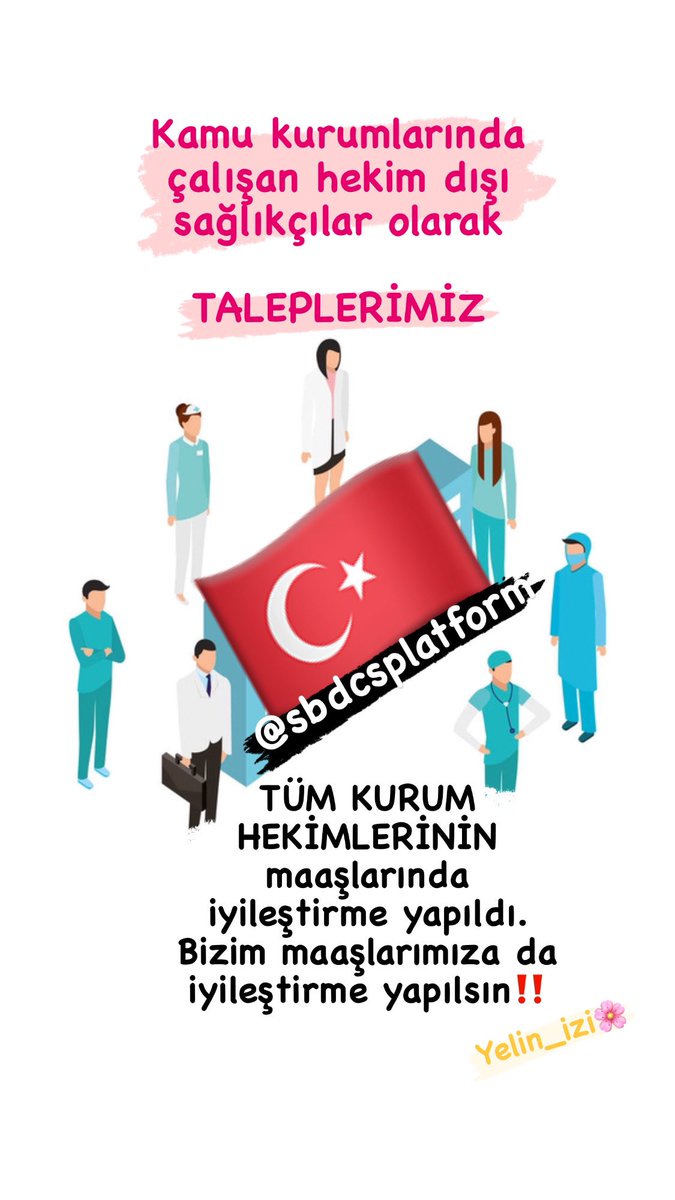 Vanilyaligok's tweet photo. @drvedatisikhan Kamu sağlıkçısı olup iyileştirme ve ek ödeme zammı almayan tüm sağlık çalışanlarına ücret denkleştirmesi ve iyileştirmesi istiyoruz.. 
@sbdcsplatform 
#bizdesağlıkçıyız 
@MemurSenKonf @HBTONBUL 
@sagliksen @irgat_mustafa 
@LeventT98074567 https://t.co/YPldvOWhT9