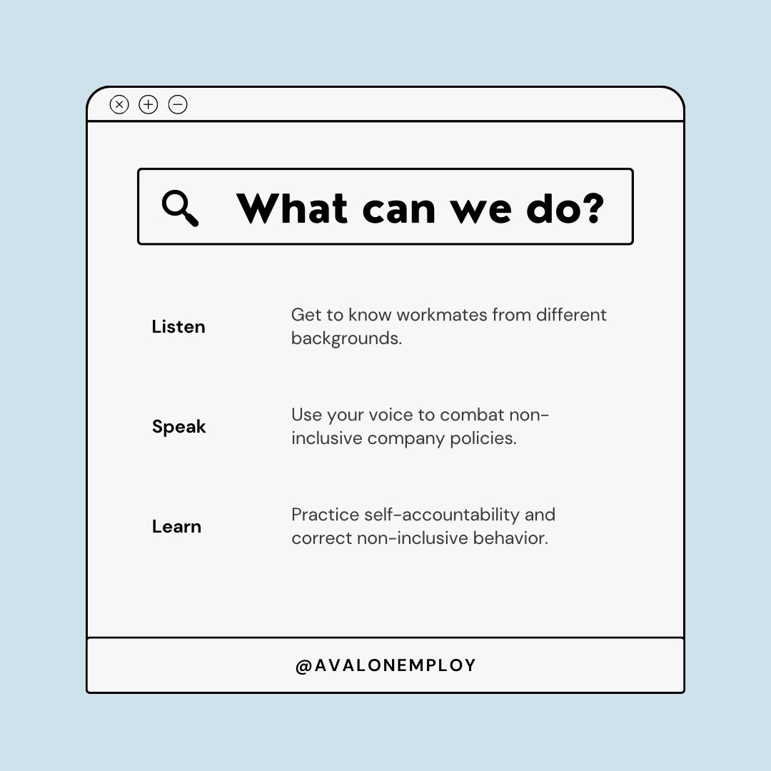 A discussion on #inclusivity in the workplace 💬

Whether you're an employer or simply an employee, everyone has a responsibility to foster an inclusive and diverse workplace.

Let us know your thoughts on inclusivity in the workplace. What do you wish would change? 🤔
