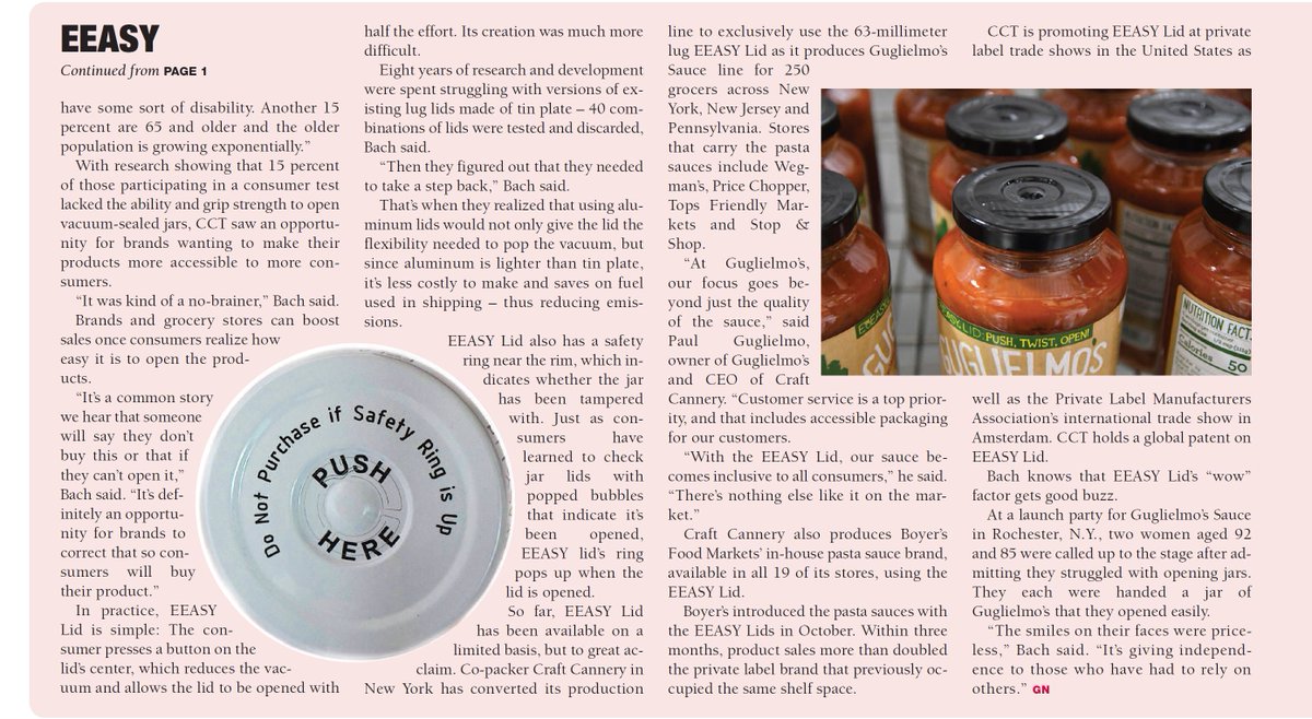 #EEASYLid makes front page of Gourmet News - June 2023 edition.
#CookingMadeEEASY #foodpackaging #packagingdesign #innovation #EEASY #sustainability #sustainable #allinclusive #inclusion #recycling #recyclablepackaging #packaging #accessibility #gourmetnews