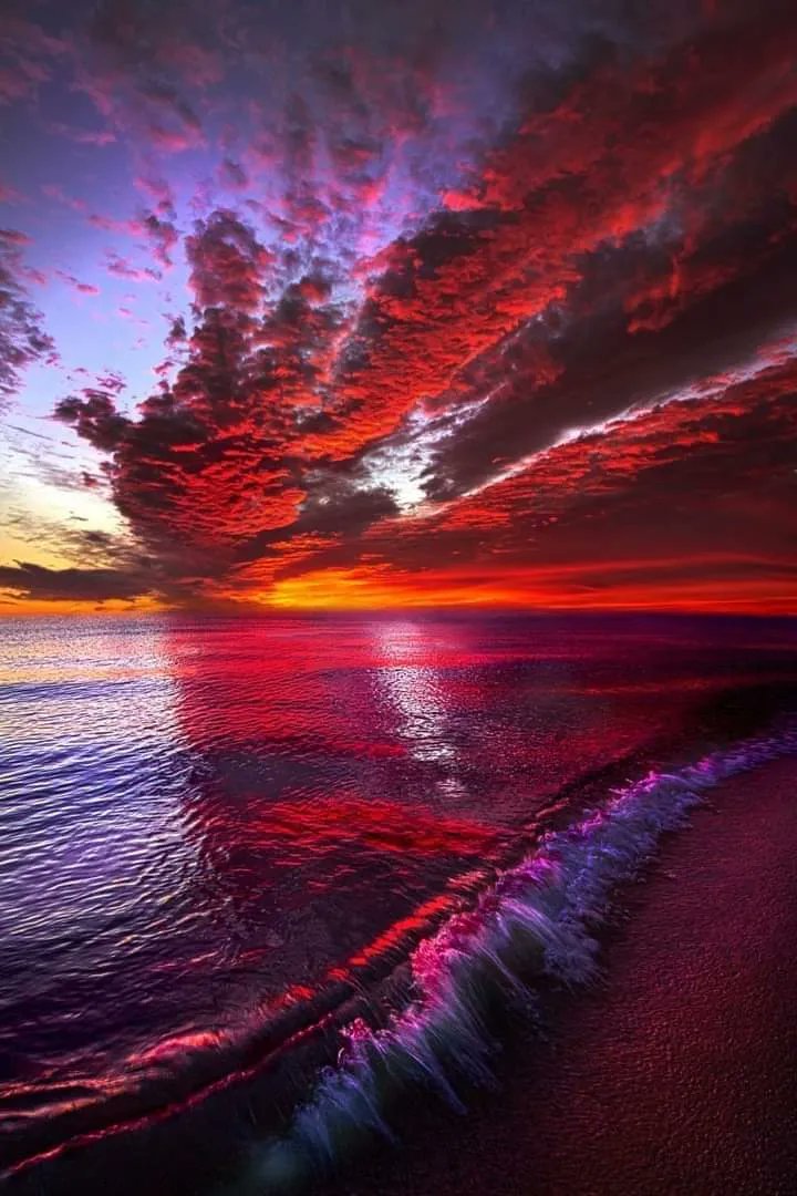 📸 Michigan Gölü üzerinde gün batımı.
