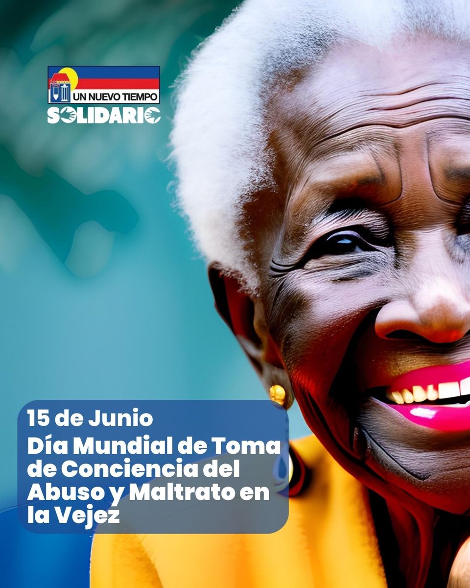 Hoy #15Junio se celebra el Día Mundial de Toma de Conciencia del Abuso y Maltrato en la Vejez. ¡Protejamos y respetemos los derechos de las personas mayores y promovamos su bienestar en la sociedad! #DíaDeLaTomaDeConciencia #AbusoYMaltratoEnLaVejez