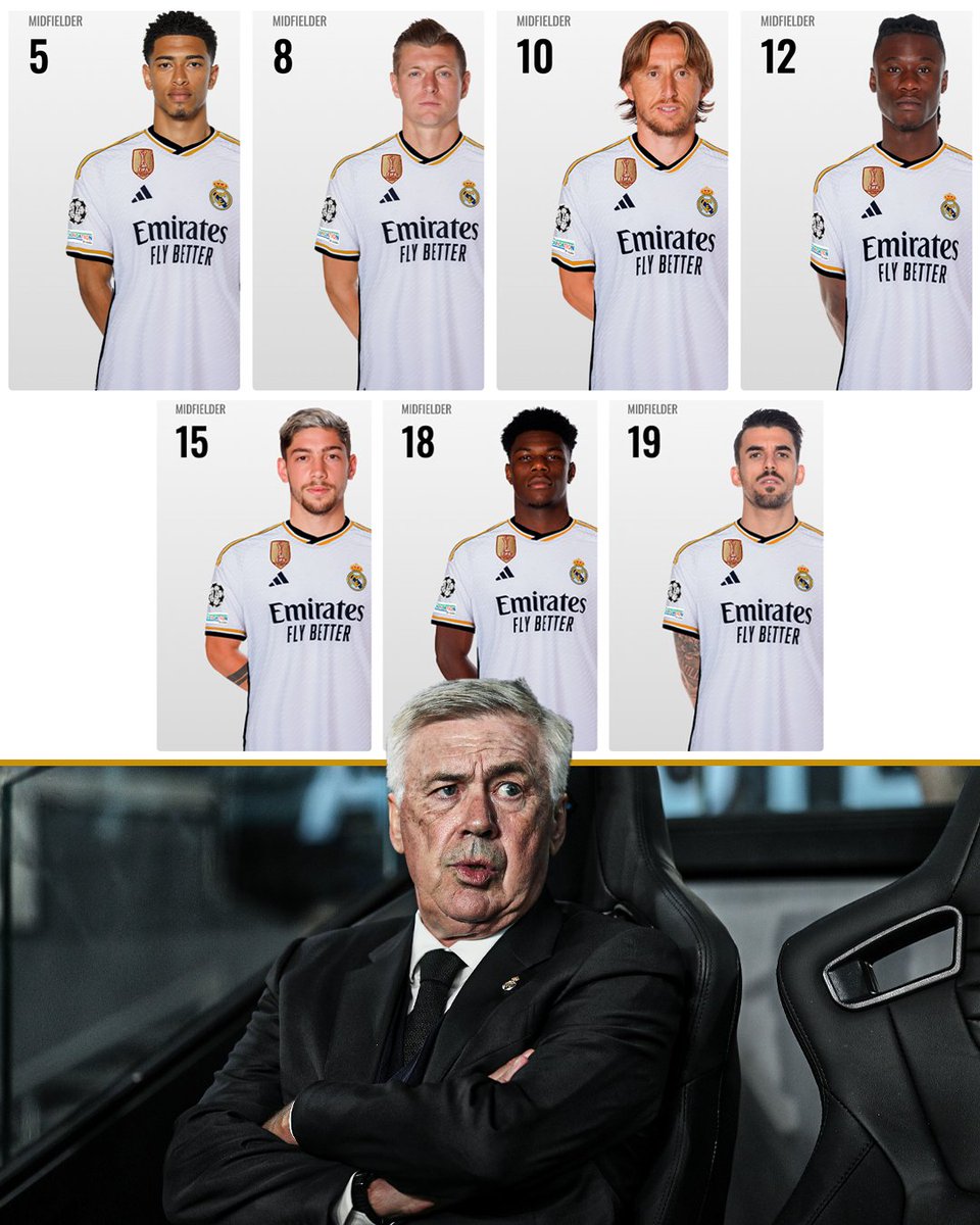 Real Madrid's midfield depth 😯