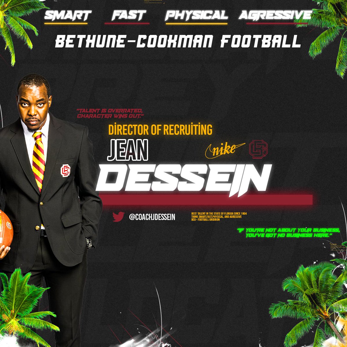 🚨 PROMOTION 🚨 

Jean Dessein has been promoted to Director of Recruiting!

#𝗟𝗲𝘁𝘀𝗚𝗼 | #𝗛𝗮𝗶𝗹𝗪𝗶𝗹𝗱𝗰𝗮𝘁𝘀 | #𝗣𝗿𝗲𝘆𝗧𝗼𝗴𝗲𝘁𝗵𝗲𝗿