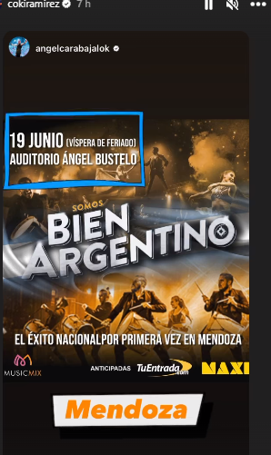becha11342's tweet photo. El magnifico espectáculo Bien   Argentino se presenta  en San Juan y Mendoza @ngelcarabajal @cokiramirez y elenco !!!!!!!!! https://t.co/j4Lik1dGZB