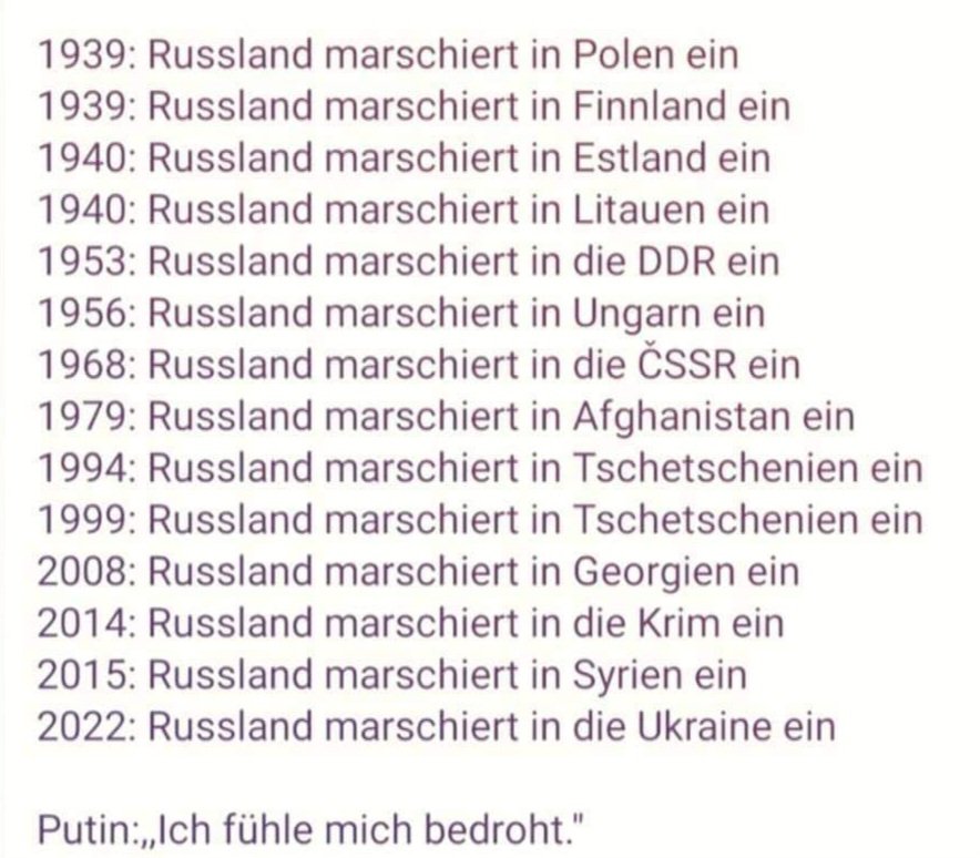 Allen Russland-Fans, ihren Fahnenschwenkern, Trollen und Kriegsgewinnlern zur Erinnerung...