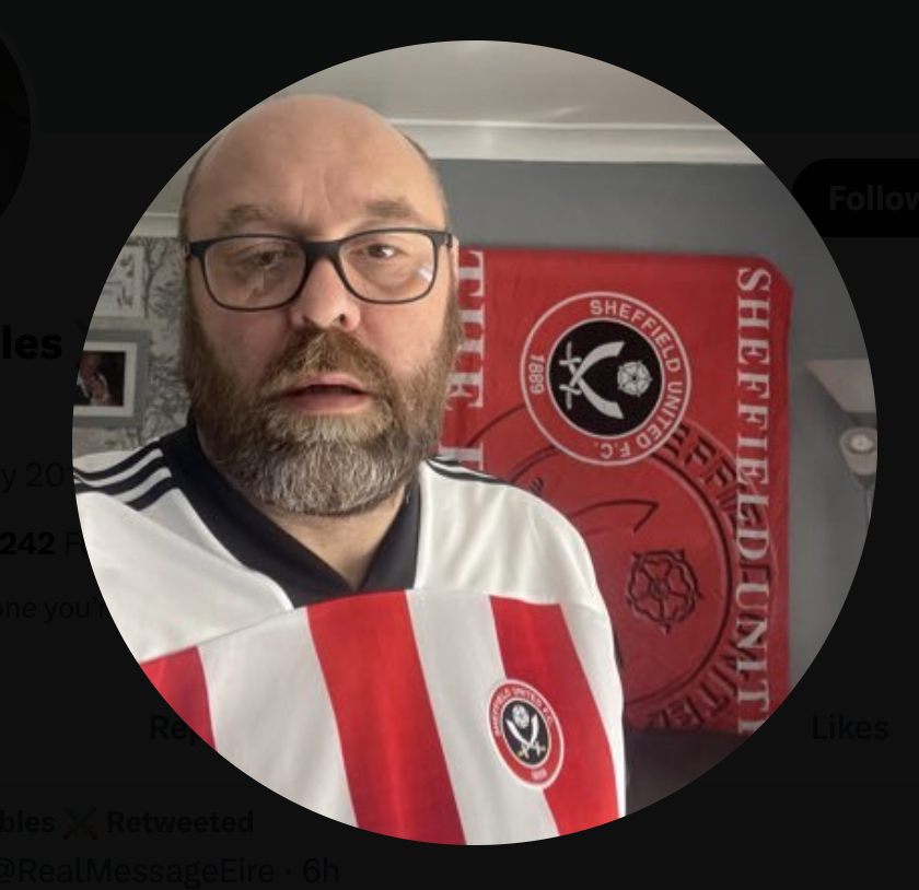 Proud ambassador for <a href="/SheffieldUnited/">Sheffield United</a> <a href="/freelander1974/">Keith SUFC Dables 🇮🇱 🇬🇧 ⚔️⚔️</a> doesn't care about at least 80 migrants drowning. Does <a href="/SheffieldUnited/">Sheffield United</a> care?