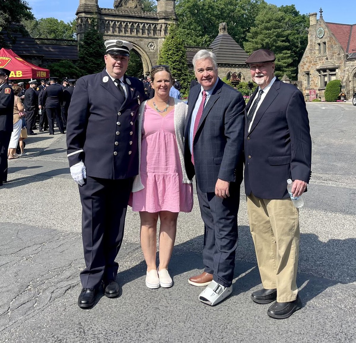 Attending the 130th Firefighters Memorial at Forest Hills Cemetery was an honor. This solemn tribute each year reveres those who have given the ultimate sacrifice. #comingtogether #actionnotjustwords #bospoli #teammurphy