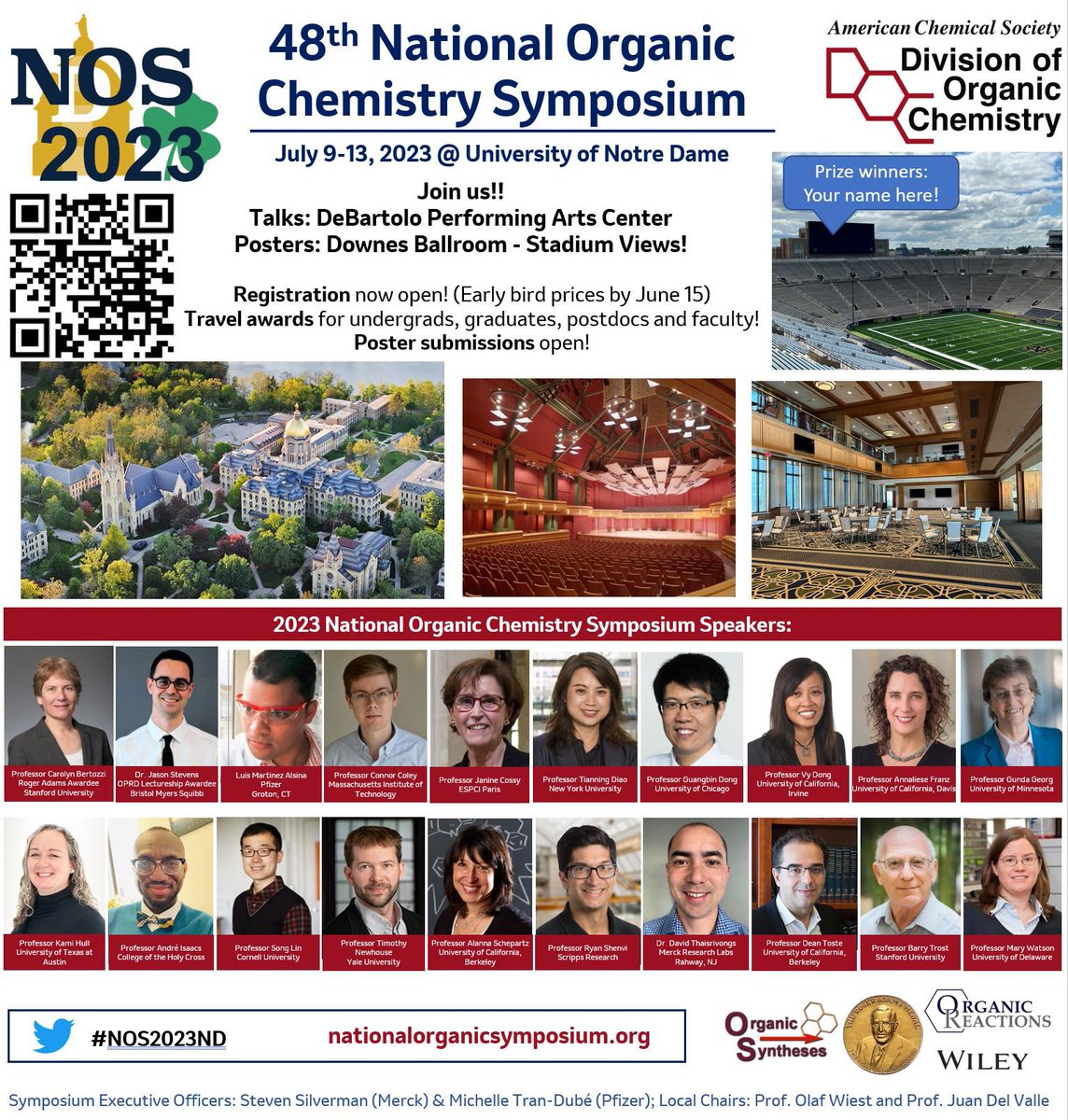 Steven Silverman (@asymtmm) on Twitter photo Last day of early registration for #NOS2023ND is today! Hope to see everyone at Notre Dame! <a href="/ACSorganic/">ACS Organic Division</a> Last day of early registration for #NOS2023ND is today! Hope to see everyone at Notre Dame! <a href="/ACSorganic/">ACS Organic Division</a>