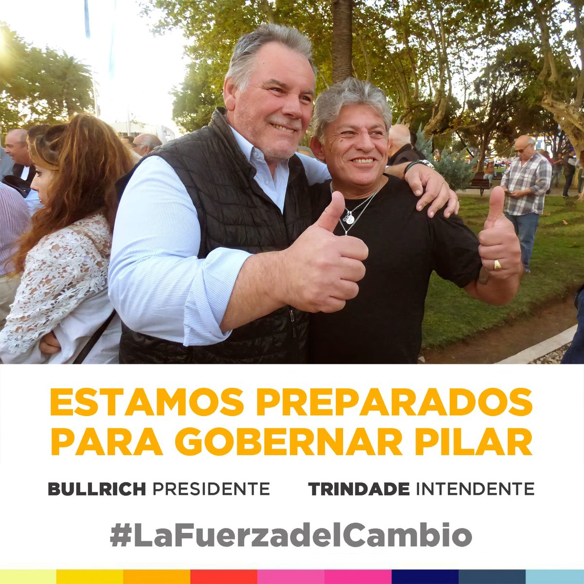 PrensaTrindade's tweet photo. Mis prioridades en #Pilar: #SEGURIDAD y #SALUD. Siempre de cara al pueblo. Sin bajar un cambio. 
#LaFuerzaDelCambio @PatoBullrich https://t.co/a72NRCp2Yf