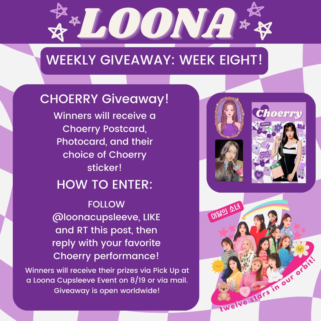 loona cupsleeve events! tweet media