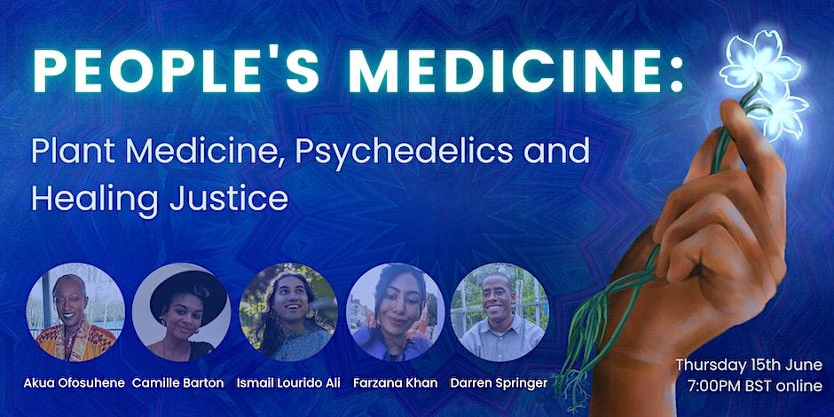 Starting at 7pm - #PeoplesMedicine ! 🟢 We will be hosting @AkuaOfosuhene,
@sage_izzy of @MAPS and @NGO_ICEERS, Shroomshop teacher and member of @PsychedelicsUK Darren Springer and Camille Barton in conversation with @khankfarza #RehearsingFreedoms
camillebarton.co.uk