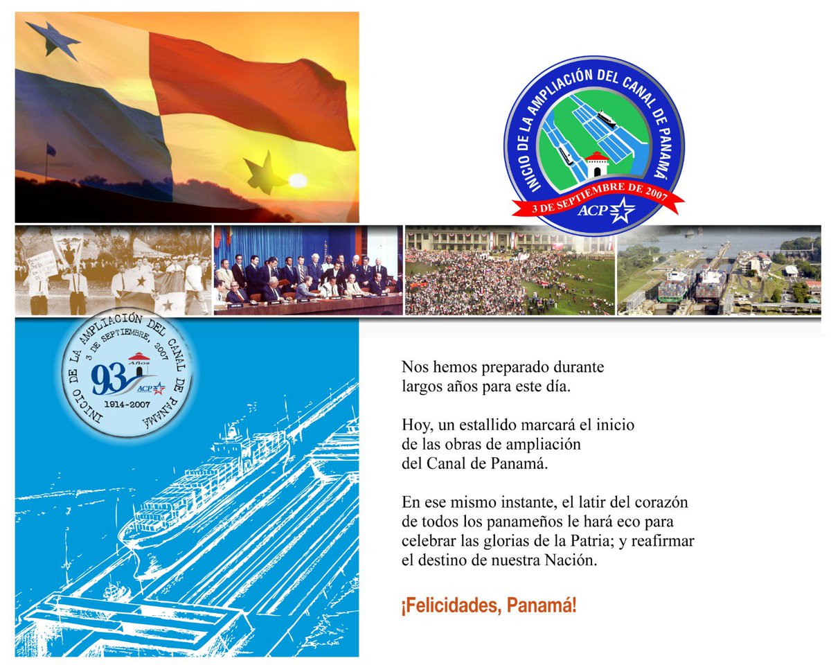MartinTorrijos's tweet photo. #TBT La decisión de ampliar el Canal de Panamá fue importante y necesaria para situar a nuestro país a la vanguardia del comercio mundial. Requirió una cuidadosa organización de las finanzas nacionales para lograrlo. Hoy en día, el Canal es un testimonio de ese esfuerzo y promete un futuro próspero para los panameños.