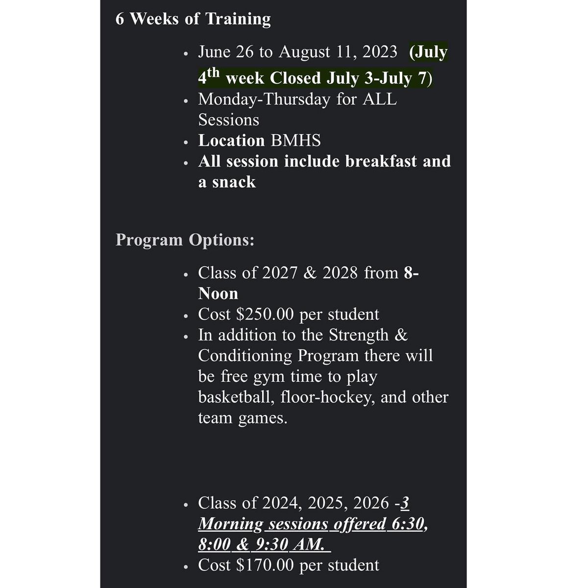 Coach_Mara24's tweet photo. Sign up ASAP! πͺπΌπͺπΌπͺπΌ #BillericaStrong #workforit #madeintheoffseason @BMHS_Athletics https://t.co/CG5Xn5oods