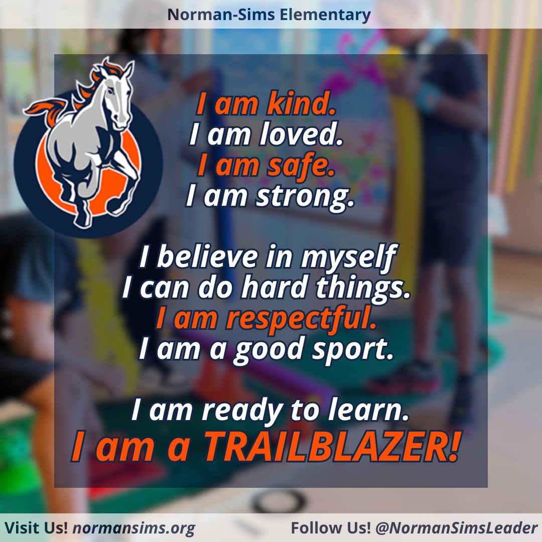 🌟📣 Our AMAZING Coach King has helped us create powerful affirmations! 💪🏽

🗣️We challenge ALL to embrace the power of positive self-talk … give it a try. 🌈

✨Believe in yourself & spread the positivity! 🌟🙌🏽 

#AISDProud 
#KidsDeserveIt