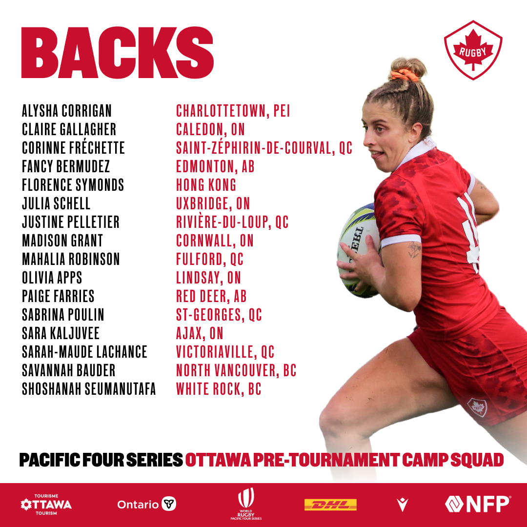 THE SQUAD 🇨🇦🌟 

Kick-off🏉 at <a href="/TD_Place/">TD Place</a> in Ottawa is just around the corner and Canada’s Women’s Rugby Team’s Head Coach Kevin Rouet has named 40 players for a pre-tournament camp in Perth, ON over June 26 to July 1.

🗞️ Read more: bit.ly/3pbD9Hh 

#RugbyCA