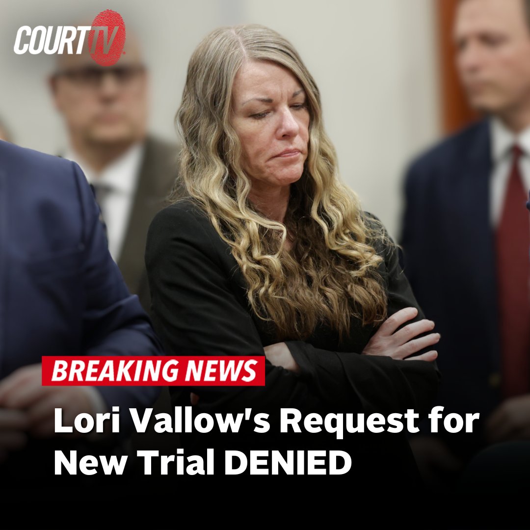 #BREAKING: A judge has DENIED convicted murderer Lori Vallow Daybell’s motion for a new trial. 

Did the judge get it right? ⚖️👇

MORE HERE: courttv.com/trending/id-v-…