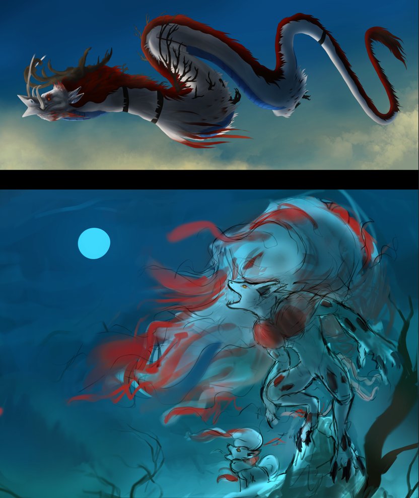 InkyLeviathan's tweet photo. A couple of WIPs https://t.co/rcjLA9dAnI