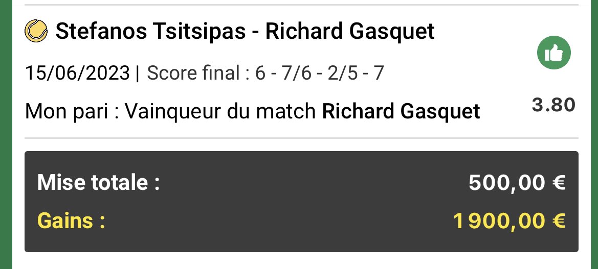 BoozPronos's tweet image. Retour gagnant sur le PUBLIC 😎

Merci RICHARD 😍😍😍

J'offre 50€ à quelqu'un qui RT &amp;amp; ❤️ ce post 

Tirage au sort demain !!!

#TeamParieur