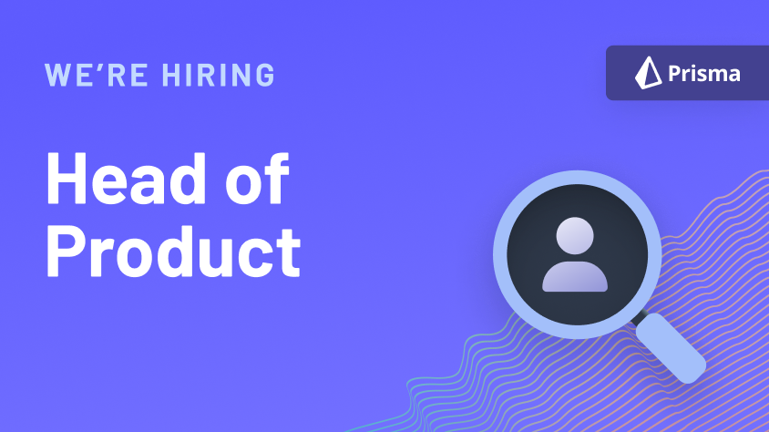 prisma's tweet photo. 📢 Join us as the Head of Product

🚀 Lead our dynamic team, drive innovation, and shape developers' experience when building with data.

👉 CVs are great, but let your talent shine by answering our specific questions in your application. 

https://t.co/6yiPDlVPY4

#RemoteJobs https://t.co/e1kBS69l55