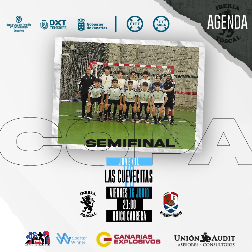 IberiaToscal's tweet photo. COPA | SEMIFINAL

Este viernes a las ⌚ 21:00 buscamos el pase a la gran final de Copa Juvenil en el 📍 Pabellón Quico Cabrera.

Iberia Toscal 🆚 Las Cuevecitas https://t.co/khpKWklwWN