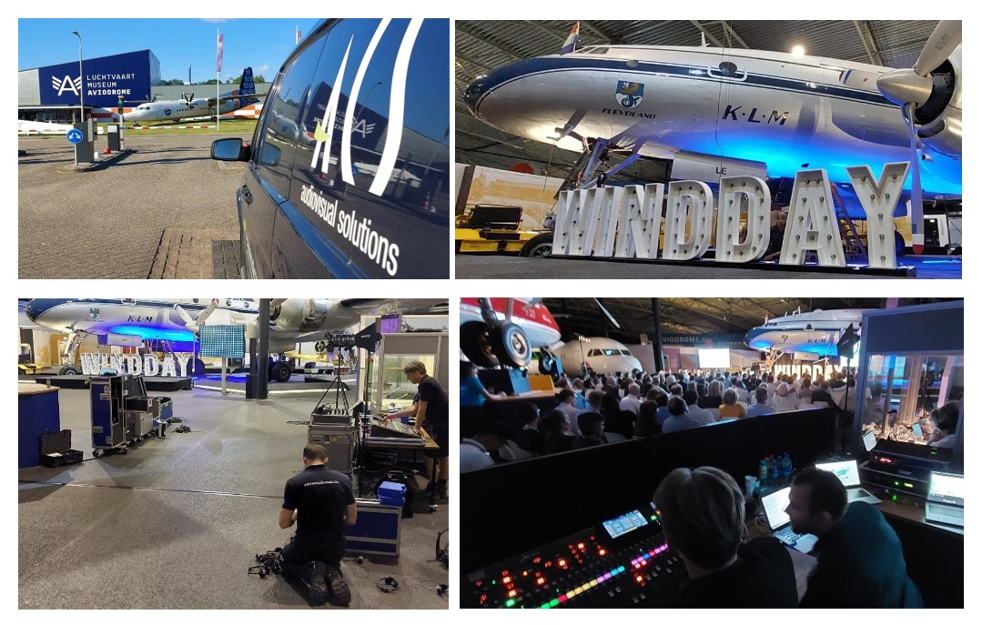 ACSaudiovisual's tweet image. The ACS crew did a great job putting together #WindDay23 between the aircraft in the #Aviodrome in Lelystad. 

ACS provided AV throughout the venue for two parallel plenaries + the round table sessions for 'Wind on Land' and 'Wind at Sea'

#NWEA #ProvincieFlevoland #euroforum