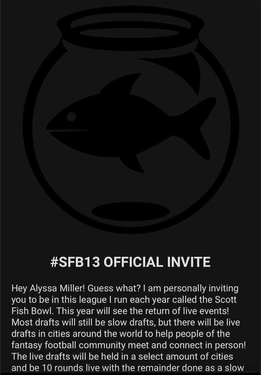 alyssarmiller's tweet photo. Here we go again!! So excited to be a part of #SFB13! Thanks for the invite @ScottFish24! Let’s goooooo! https://t.co/8A43J3OYg7