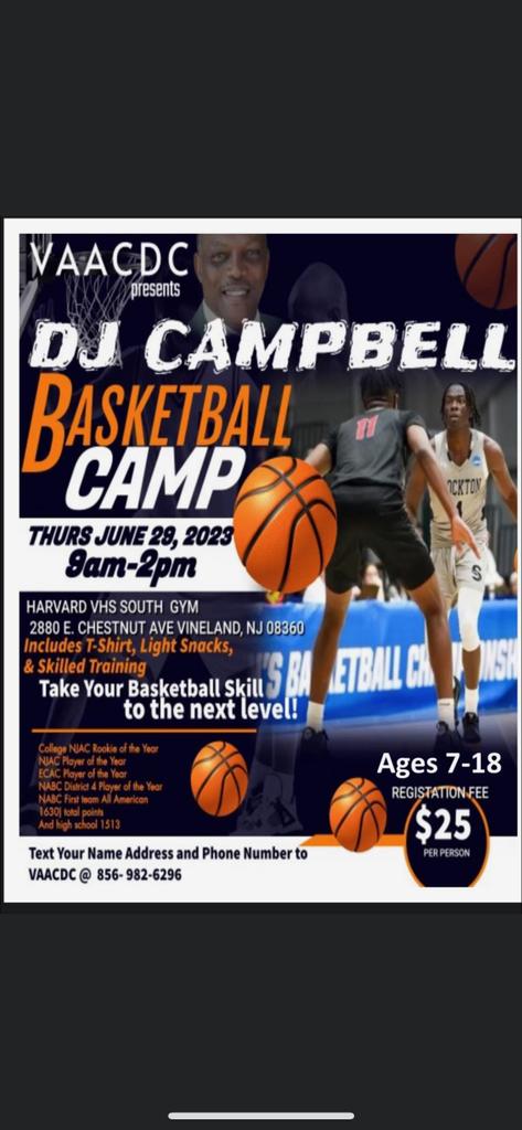 If in the Vineland area , you couldn't find a bettor mentor for your kids than <a href="/Djjj_tyb/">DJ</a> of <a href="/MenStockton/">Stockton Men's Basketball</a> If your young players leaves with his work ethic it will have life long benefits.