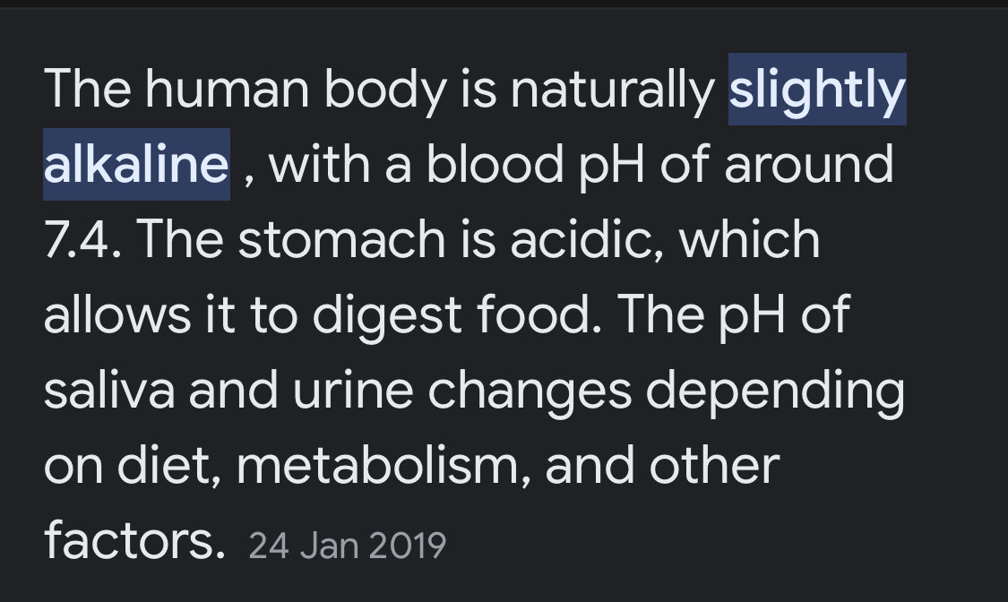 SydwellK1's tweet photo. The body is alkaline in nature,acid is the base of most of your problems,won’t lie some fruits are acidic but turns alkaline if consumed,lemon poured on your skin it burns,we turn to avoid it due to the bad taste,forgetting that we miss all the bioflavonoids in the process https://t.co/vJQB3piqqx