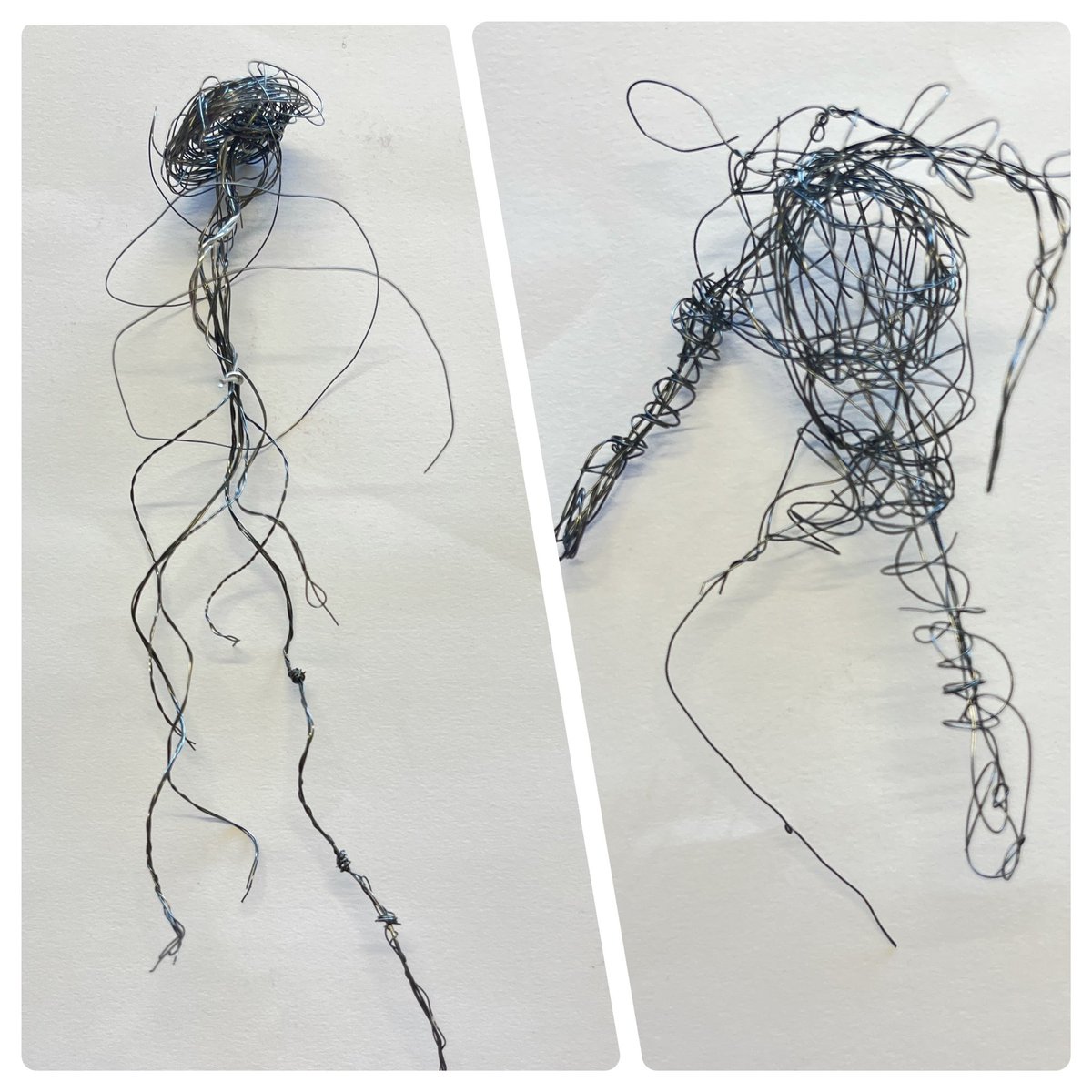 Clydeview_Art's tweet photo. Fantastic range of work produced from our talented Advanced higher pupils in this weeks workshop sessions #wiredrawings #quickstudies @clydeview_a https://t.co/rxP4kLyUS3